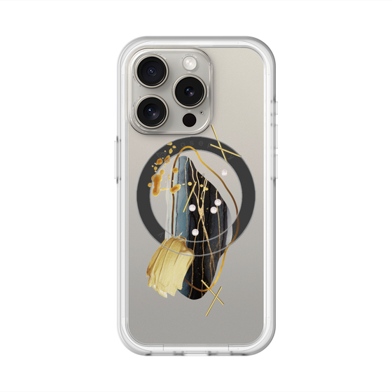 スリムプロテクションプレミアムケース with MagSafe［ Nuance Painting Black ］