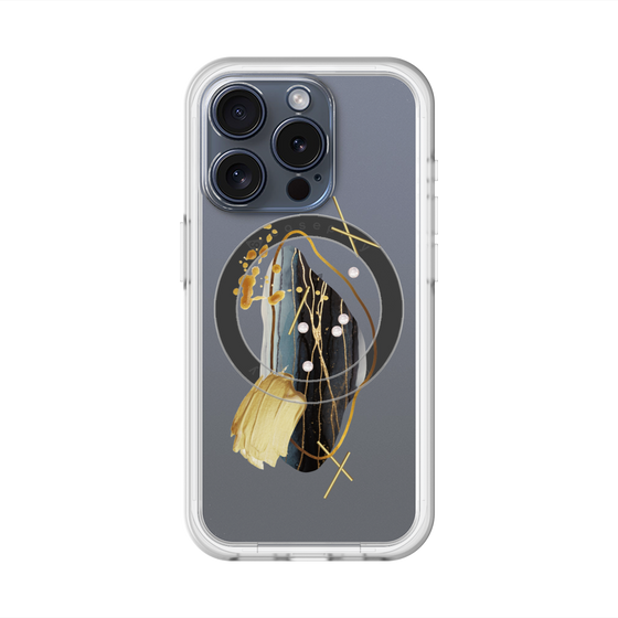 スリムプロテクションプレミアムケース with MagSafe［ Nuance Painting Black ］
