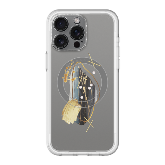 スリムプロテクションプレミアムケース with MagSafe［ Nuance Painting Black ］