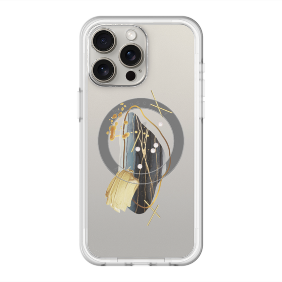 スリムプロテクションプレミアムケース with MagSafe［ Nuance Painting Black ］