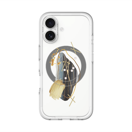 スリムプロテクションプレミアムケース with MagSafe［ Nuance Painting Black ］