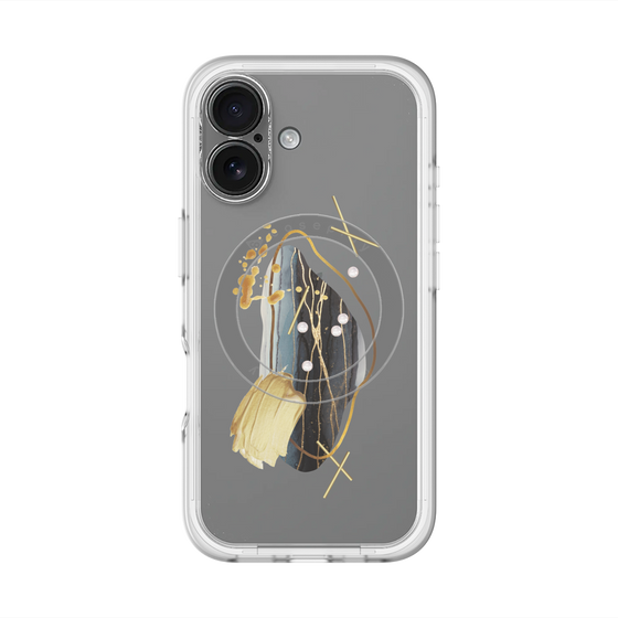 スリムプロテクションプレミアムケース with MagSafe［ Nuance Painting Black ］