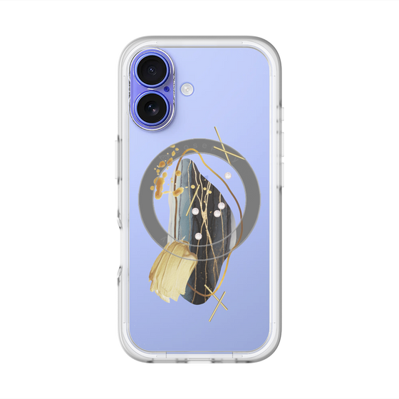 スリムプロテクションプレミアムケース with MagSafe［ Nuance Painting Black ］