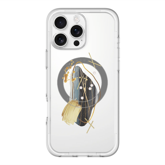 スリムプロテクションプレミアムケース with MagSafe［ Nuance Painting Black ］