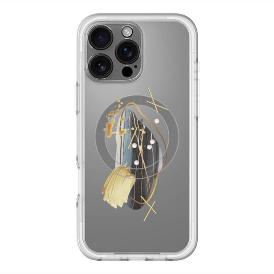 スリムプロテクションプレミアムケース with MagSafe［ Nuance Painting Black ］