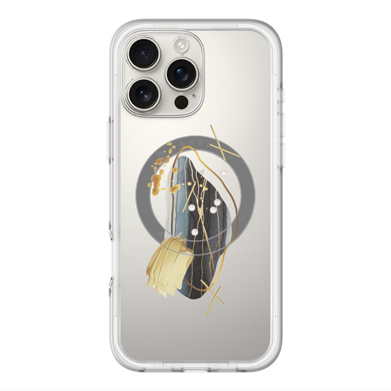 スリムプロテクションプレミアムケース with MagSafe［ Nuance Painting Black ］