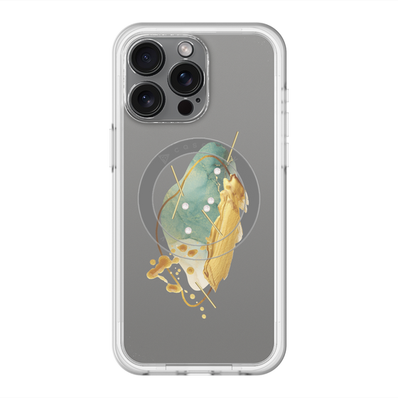 スリムプロテクションプレミアムケース with MagSafe［ Nuance Painting Green ］