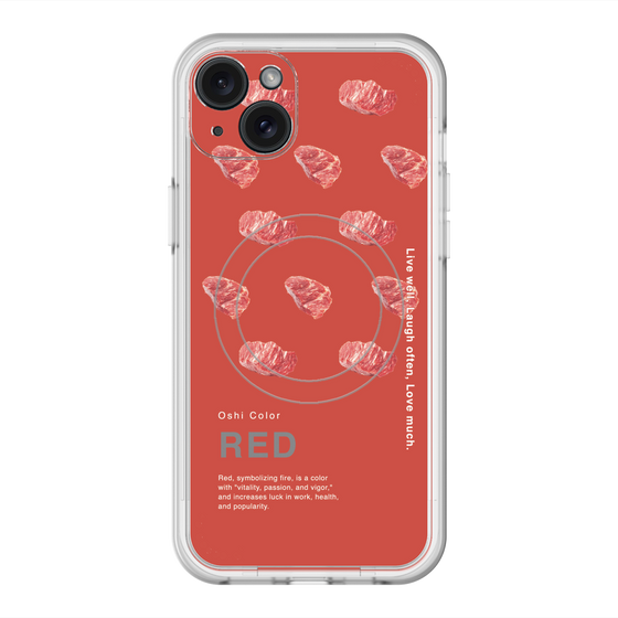 スリムプロテクションプレミアムケース with MagSafe［ RED-Meat ］