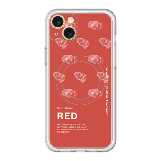 スリムプロテクションプレミアムケース with MagSafe［ RED-Meat ］