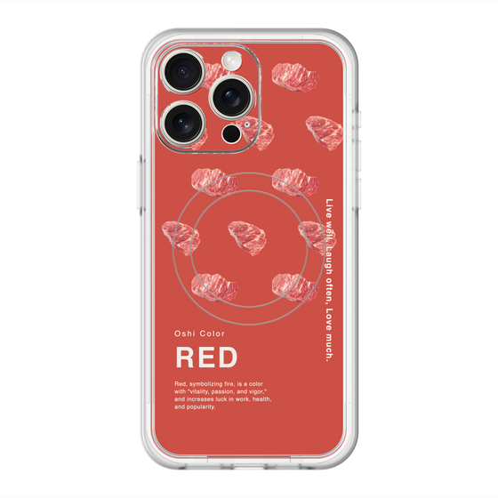 スリムプロテクションプレミアムケース with MagSafe［ RED-Meat ］