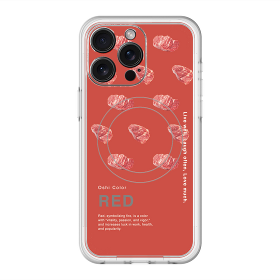 スリムプロテクションプレミアムケース with MagSafe［ RED-Meat ］