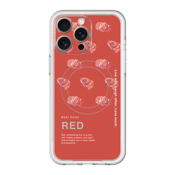 スリムプロテクションプレミアムケース with MagSafe［ RED-Meat ］