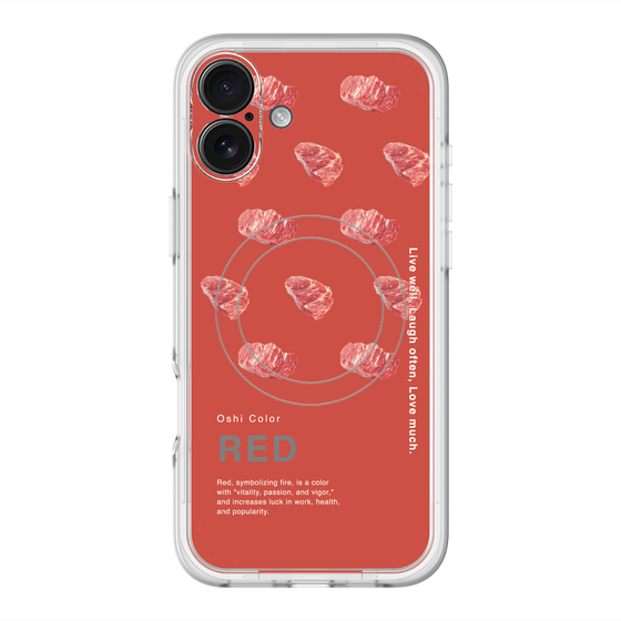 スリムプロテクションプレミアムケース with MagSafe［ RED-Meat ］