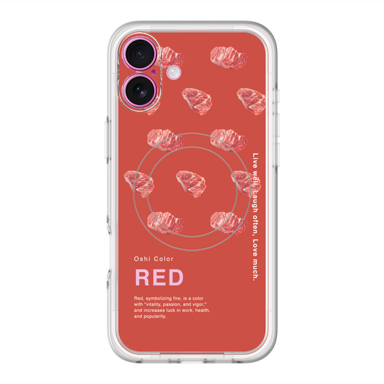 スリムプロテクションプレミアムケース with MagSafe［ RED-Meat ］