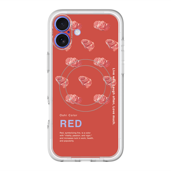 スリムプロテクションプレミアムケース with MagSafe［ RED-Meat ］