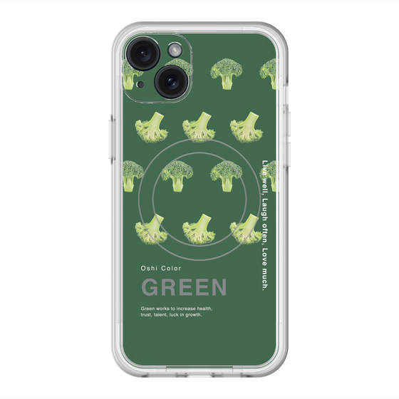 スリムプロテクションプレミアムケース with MagSafe［ GREEN-Broccoli ］