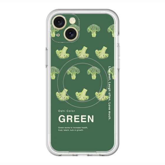 スリムプロテクションプレミアムケース with MagSafe［ GREEN-Broccoli ］