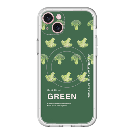 スリムプロテクションプレミアムケース with MagSafe［ GREEN-Broccoli ］