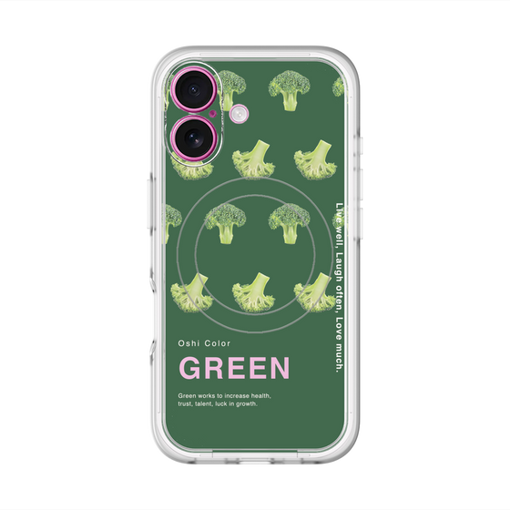 スリムプロテクションプレミアムケース with MagSafe［ GREEN-Broccoli ］