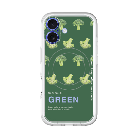 スリムプロテクションプレミアムケース with MagSafe［ GREEN-Broccoli ］