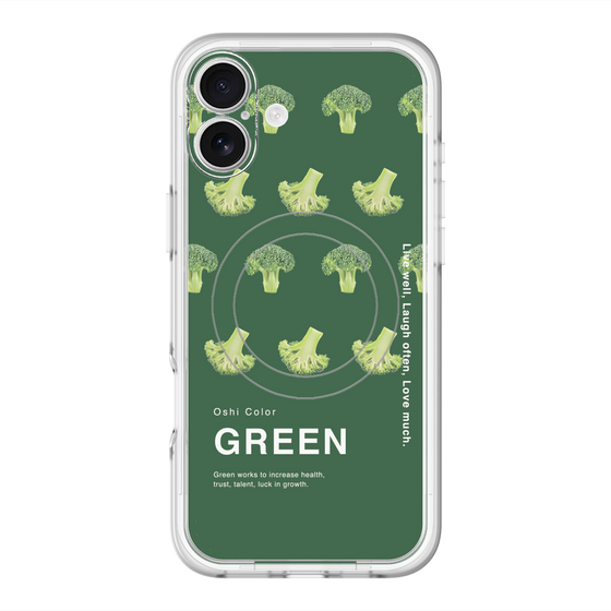 スリムプロテクションプレミアムケース with MagSafe［ GREEN-Broccoli ］
