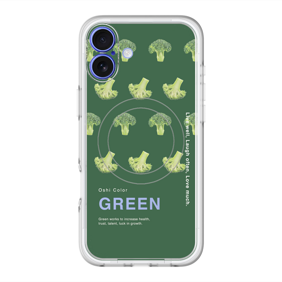 スリムプロテクションプレミアムケース with MagSafe［ GREEN-Broccoli ］