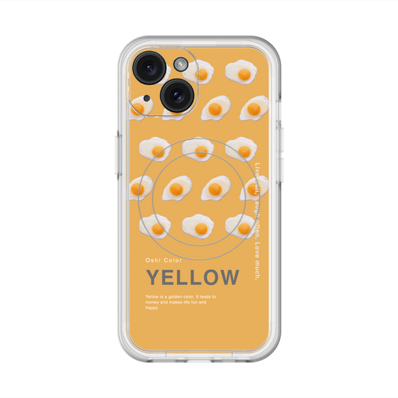 スリムプロテクションプレミアムケース with MagSafe［ YELLOW-Egg ］