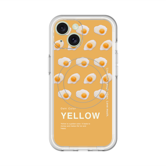スリムプロテクションプレミアムケース with MagSafe［ YELLOW-Egg ］