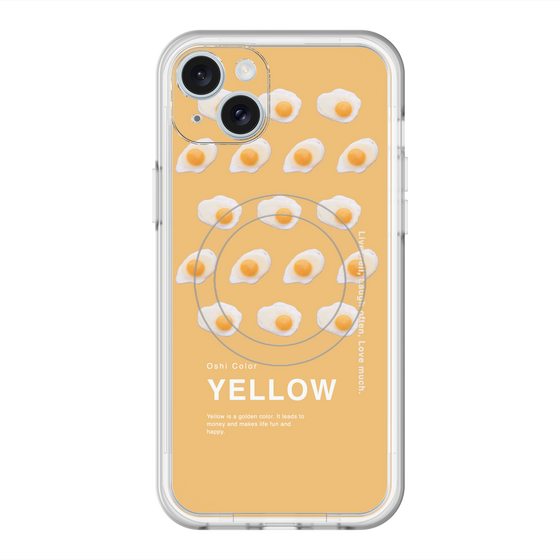 スリムプロテクションプレミアムケース with MagSafe［ YELLOW-Egg ］