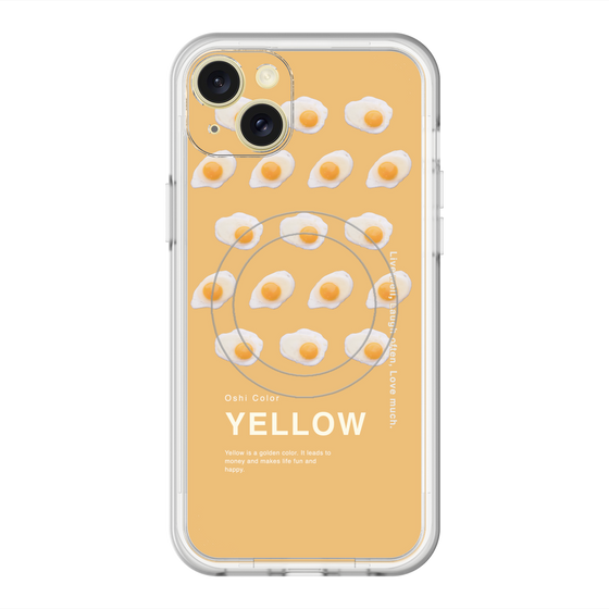 スリムプロテクションプレミアムケース with MagSafe［ YELLOW-Egg ］