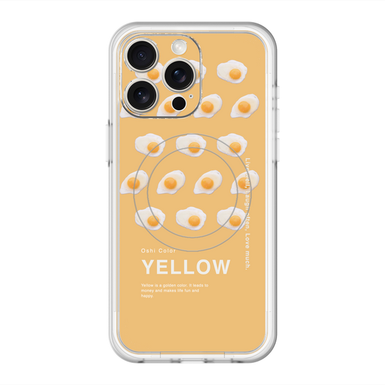 スリムプロテクションプレミアムケース with MagSafe［ YELLOW-Egg ］