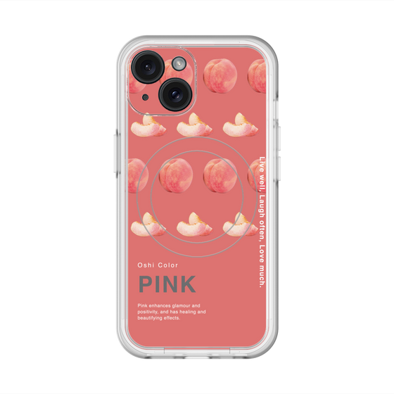 スリムプロテクションプレミアムケース with MagSafe［ PINK-Peach ］