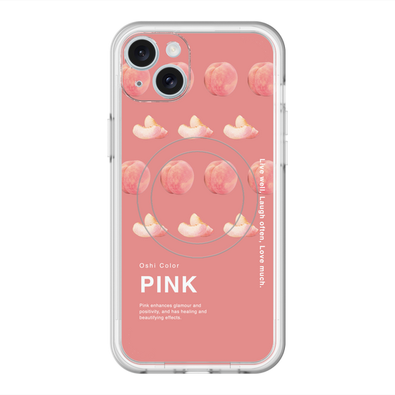 スリムプロテクションプレミアムケース with MagSafe［ PINK-Peach ］