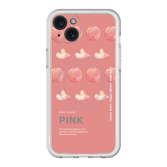 スリムプロテクションプレミアムケース with MagSafe［ PINK-Peach ］