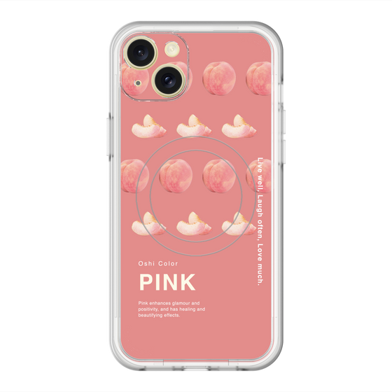 スリムプロテクションプレミアムケース with MagSafe［ PINK-Peach ］