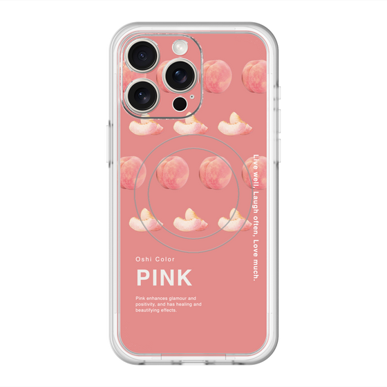 スリムプロテクションプレミアムケース with MagSafe［ PINK-Peach ］