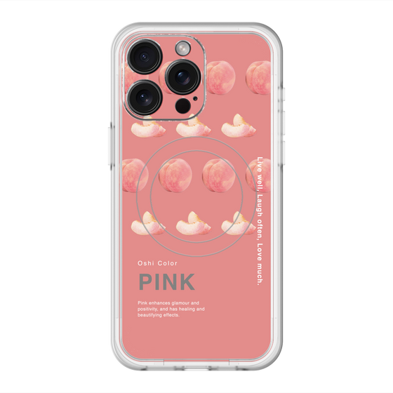 スリムプロテクションプレミアムケース with MagSafe［ PINK-Peach ］
