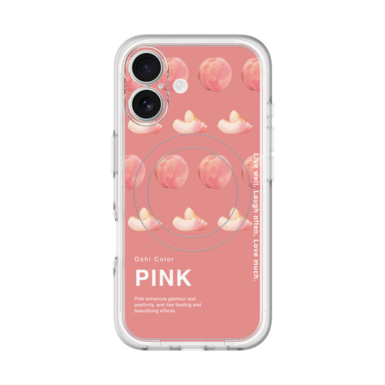 スリムプロテクションプレミアムケース with MagSafe［ PINK-Peach ］