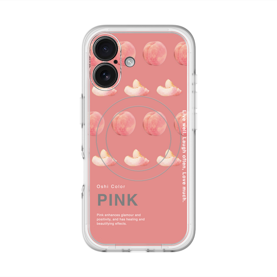 スリムプロテクションプレミアムケース with MagSafe［ PINK-Peach ］
