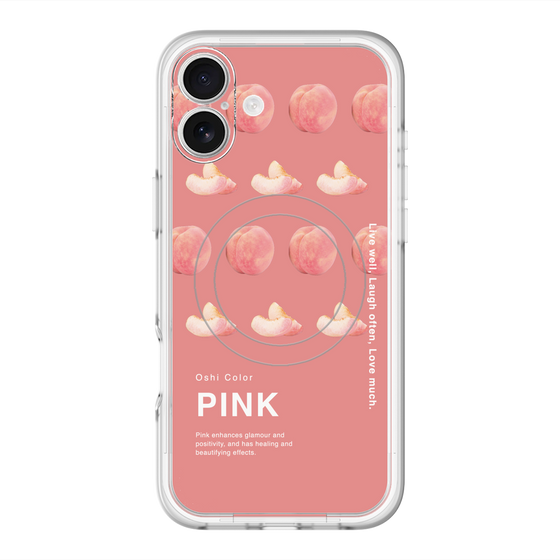スリムプロテクションプレミアムケース with MagSafe［ PINK-Peach ］