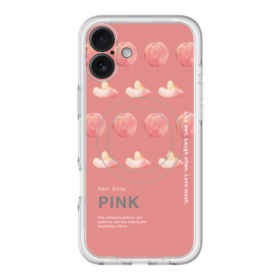 スリムプロテクションプレミアムケース with MagSafe［ PINK-Peach ］