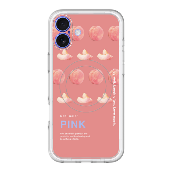 スリムプロテクションプレミアムケース with MagSafe［ PINK-Peach ］