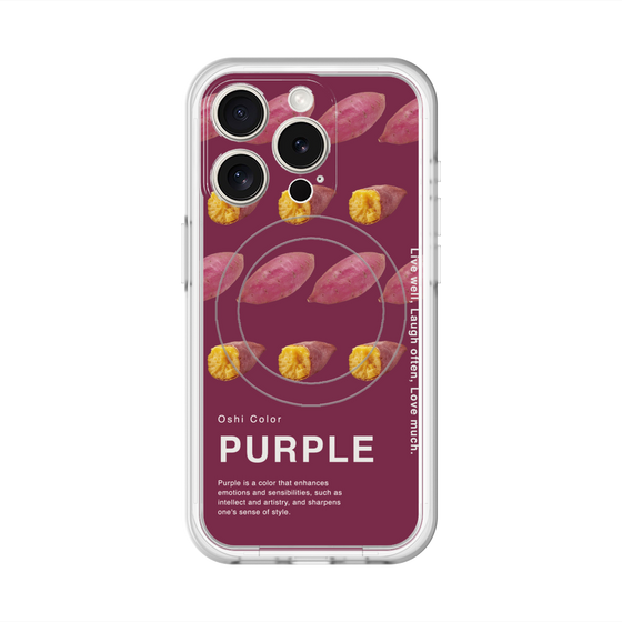 スリムプロテクションプレミアムケース with MagSafe［ PURPLE-Sweet potato ］