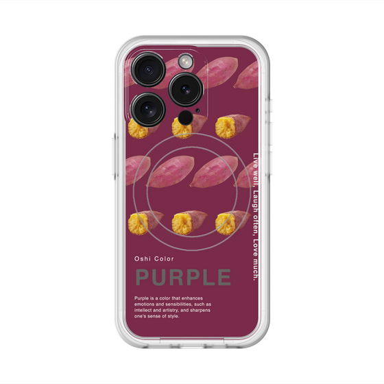 スリムプロテクションプレミアムケース with MagSafe［ PURPLE-Sweet potato ］