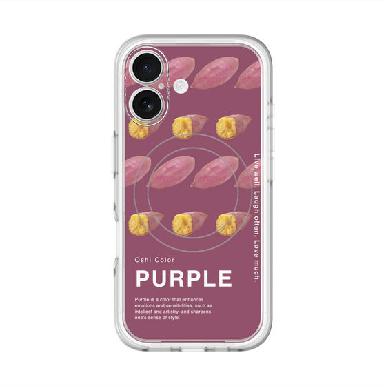 スリムプロテクションプレミアムケース with MagSafe［ PURPLE-Sweet potato ］
