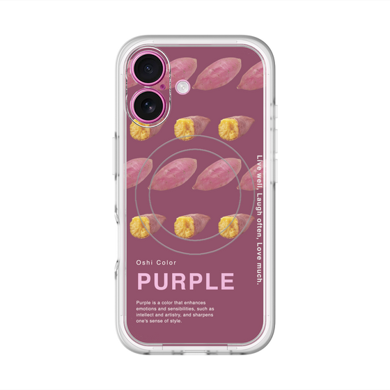 スリムプロテクションプレミアムケース with MagSafe［ PURPLE-Sweet potato ］