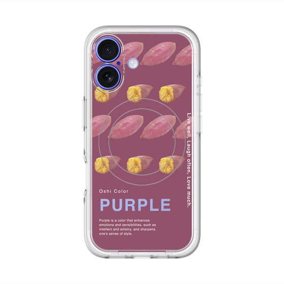 スリムプロテクションプレミアムケース with MagSafe［ PURPLE-Sweet potato ］