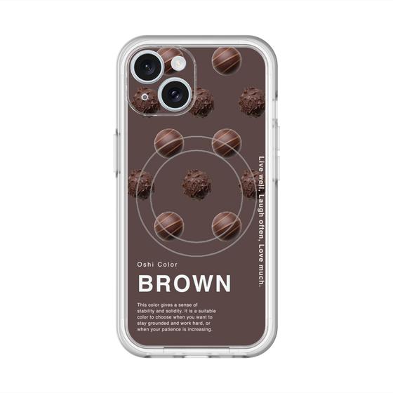 スリムプロテクションプレミアムケース with MagSafe［ BROWN-Chocolate ］