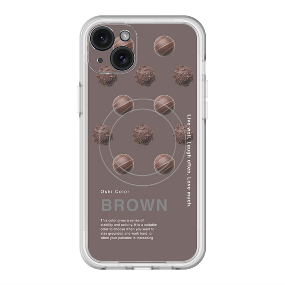スリムプロテクションプレミアムケース with MagSafe［ BROWN-Chocolate ］