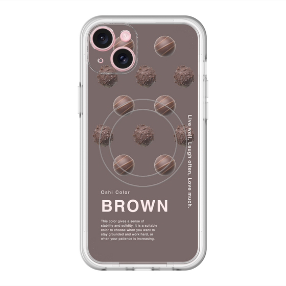 スリムプロテクションプレミアムケース with MagSafe［ BROWN-Chocolate ］